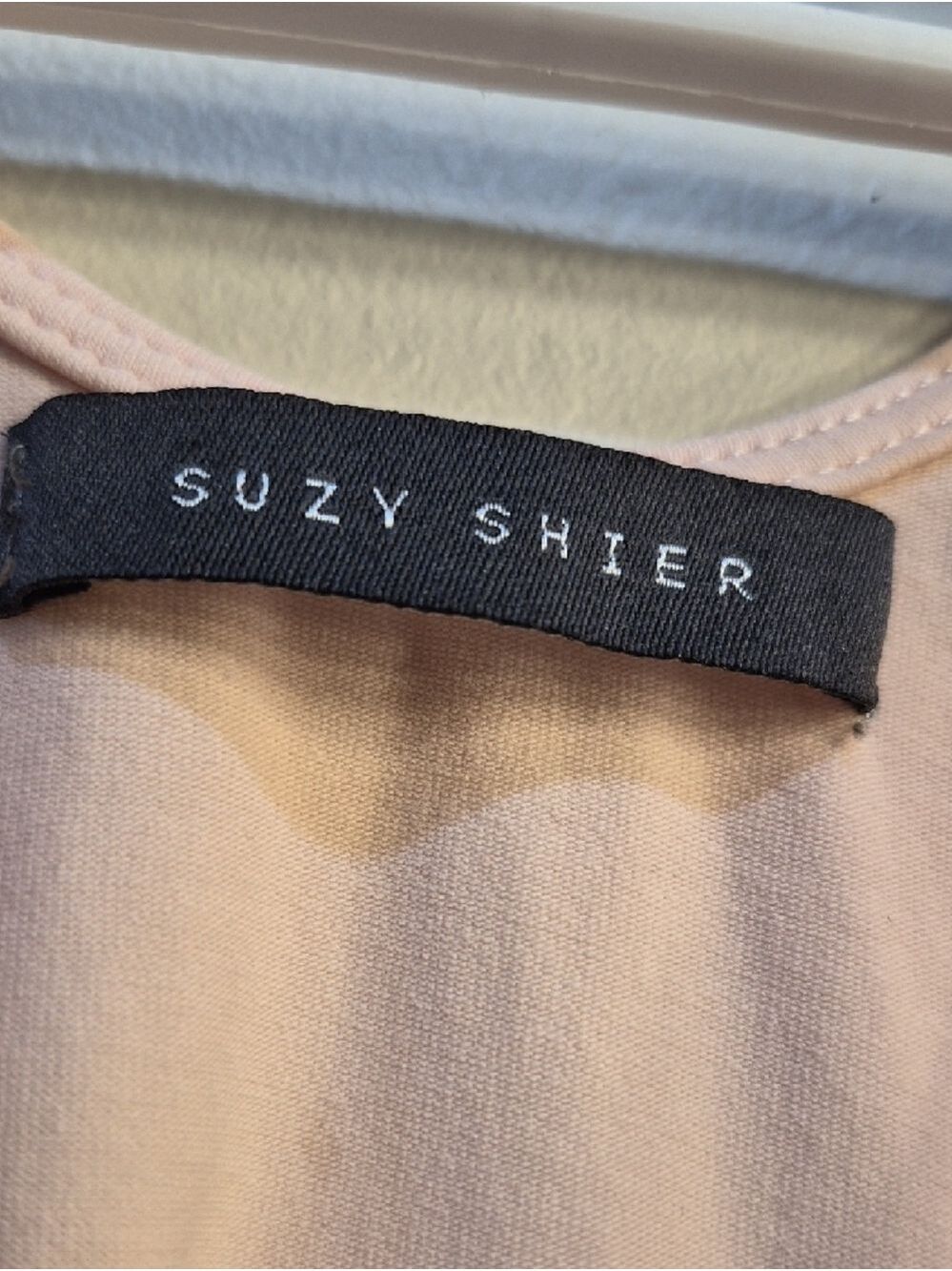 💕⃝🕊️ 3 For $ 15 💕⃝🕊️Suzy Shier Pale Pink Lace Front Sleeveless Tank - Picture 5 of 8